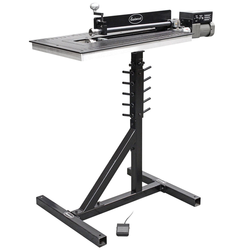 Eastwood 73771 Jamey Jordan Signature Series Plate Bead Roller Table - Mounted on Bead Roller and Stand