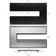 Eastwood 73771 Jamey Jordan Signature Series Plate Bead Roller Table - Dimensions