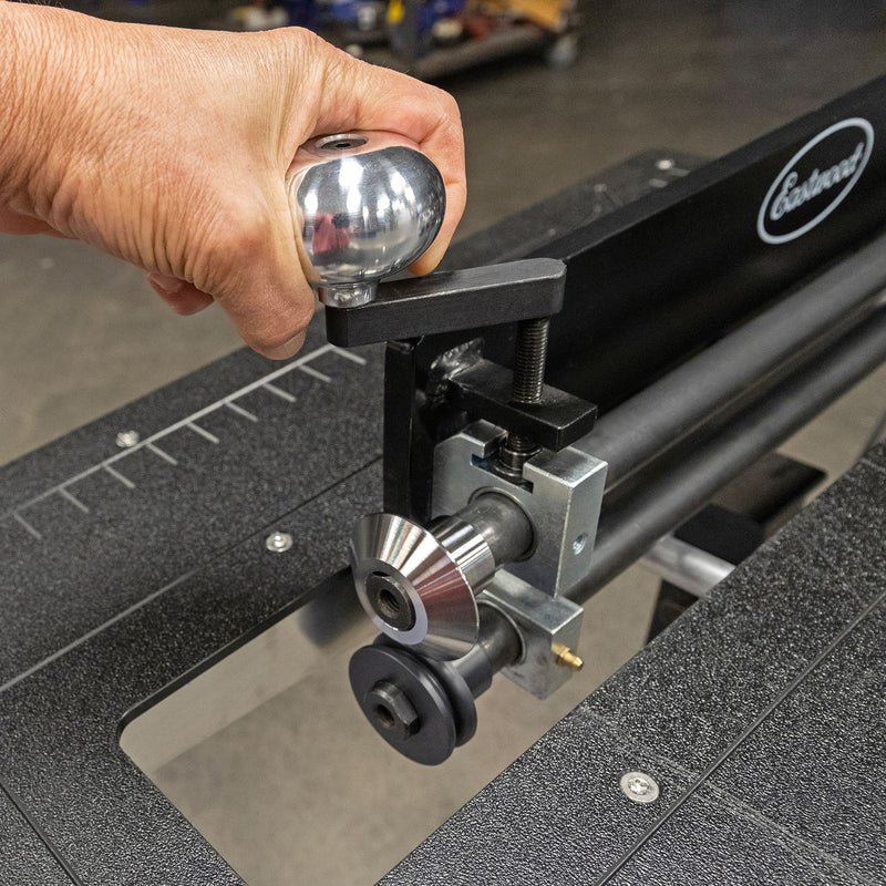 Eastwood 73775 Jamey Jordan Signature Series Plate Bead Roller Knob Kit - Adjusting on Bead Roller