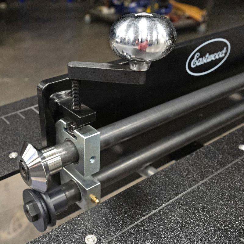 Eastwood 73775 Jamey Jordan Signature Series Plate Bead Roller Knob Kit - Installed on Bead Roller
