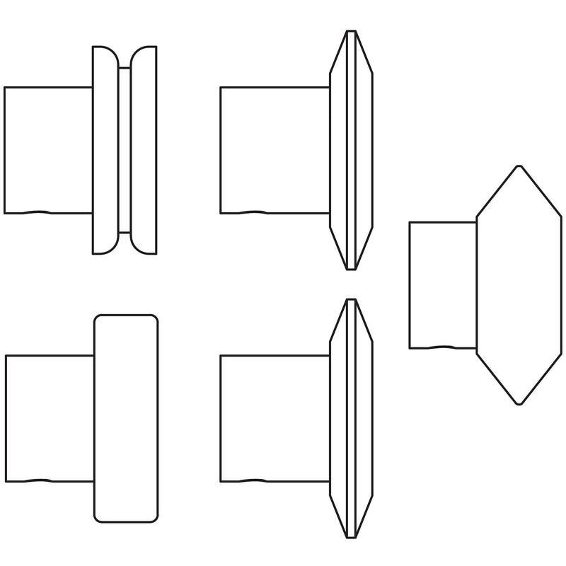 Eastwood 74003 Jamey Jordan Signature Series Plate Bead Roller Art Die Master Set - Die Profile Drawings
