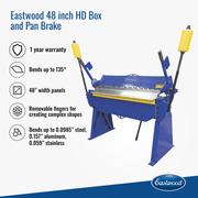 Eastwood 74130 48 Inch HD Box and Pan Brake - Features