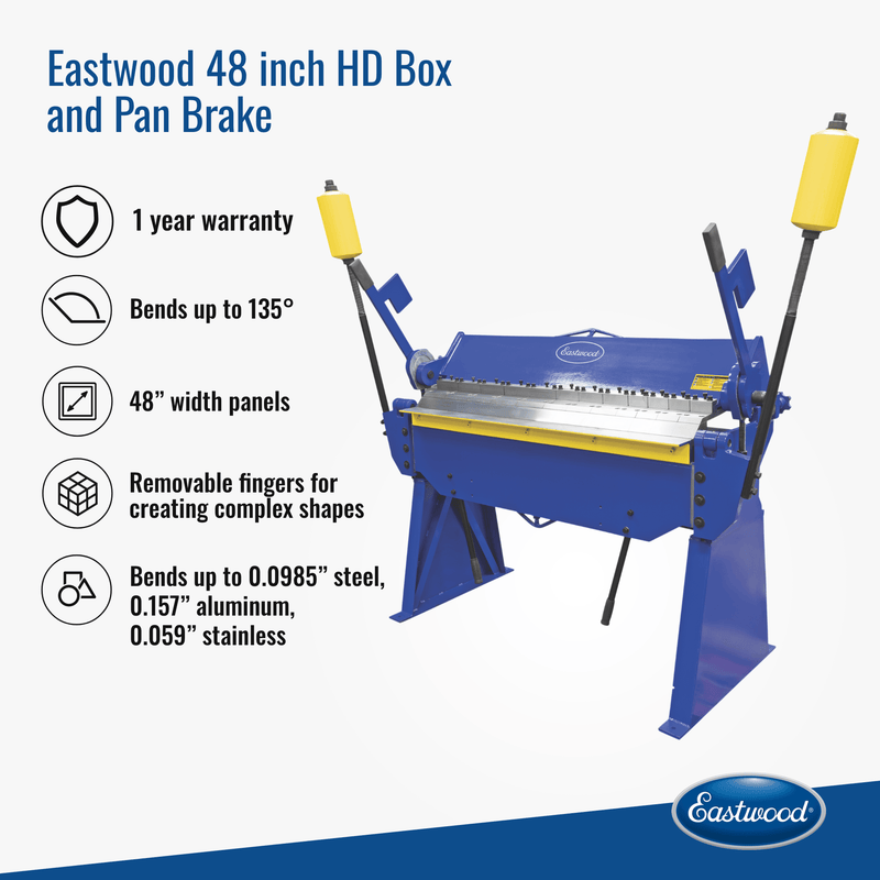 Eastwood 74130 48 Inch HD Box and Pan Brake - Features