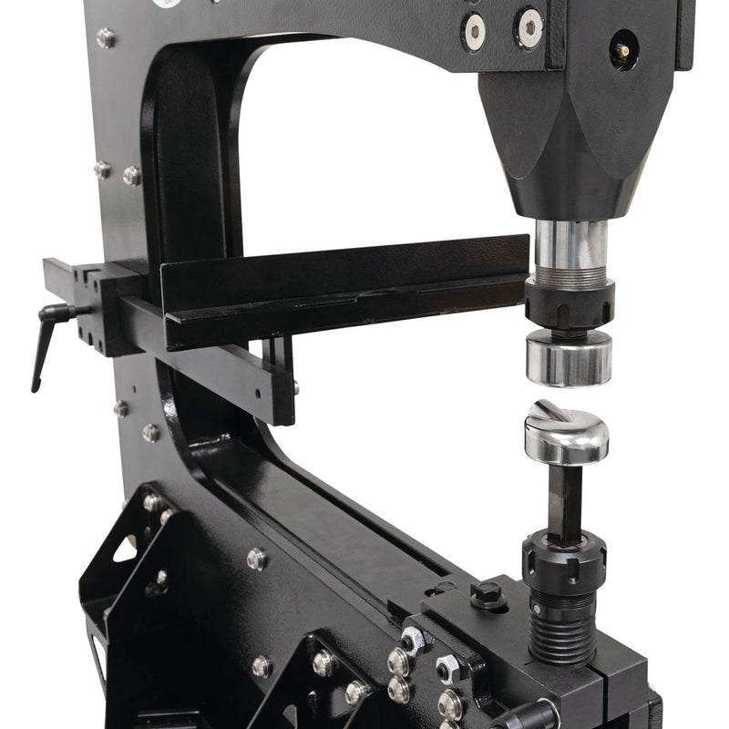 Eastwood 74217 Elite 22 Inch HD Power Hammer - Hammer and Anvil Close Up