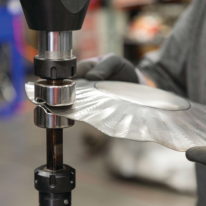Eastwood 74217 Elite 22 Inch HD Power Hammer - Shaping a Panel Close Up