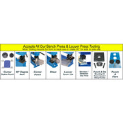 Mittler Bros. 2200-M 3 Ton Manual Bench Press - Compatible Press Tooling (Not Included)