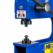 Mittler Bros. 2200-M 3 Ton Manual Bench Press - Ram and Lower Adapter Close Up