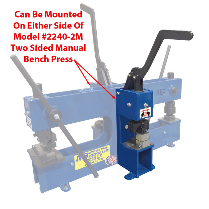 Mittler Bros. 2240-1M Small Manual Arbor Press - Mounted on 2240-2M Dual Press