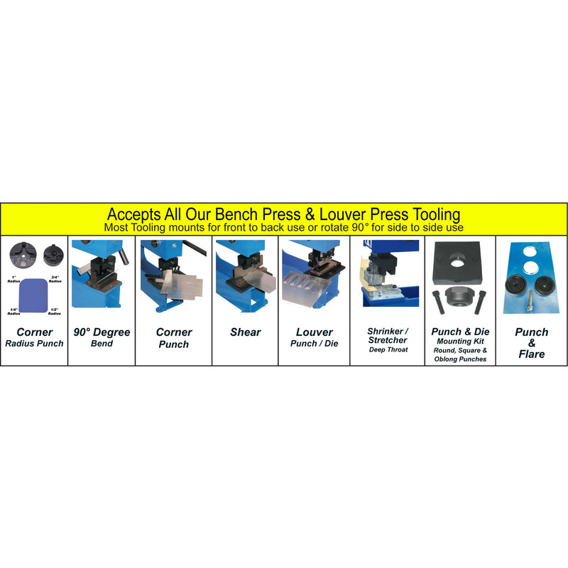 Mittler Bros. 2240-1M Small Manual Arbor Press - Compatible Press Tooling (Not Included)