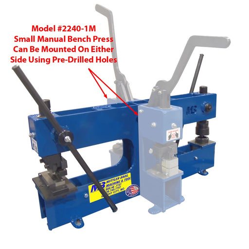 Mittler Bros. 2240-2M Dual Manual Bench Press - With 2240-1M Small Presses Mounted